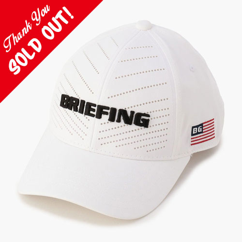 <BRIEFING> ブリーフィング MENS PUNCHING MESH CAP (White)
