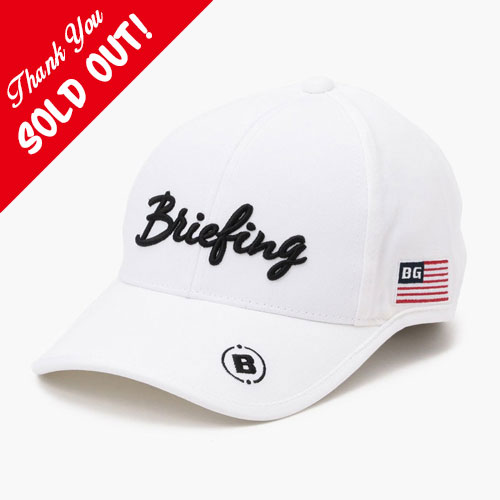 <BRIEFING> ブリーフィング MENS BASIC CAP (White)