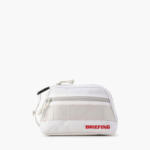 <BRIEFING> ブリーフィング B SERIES ROUND POUCH HOLIDAY <BRG213G34> (WHITE)
