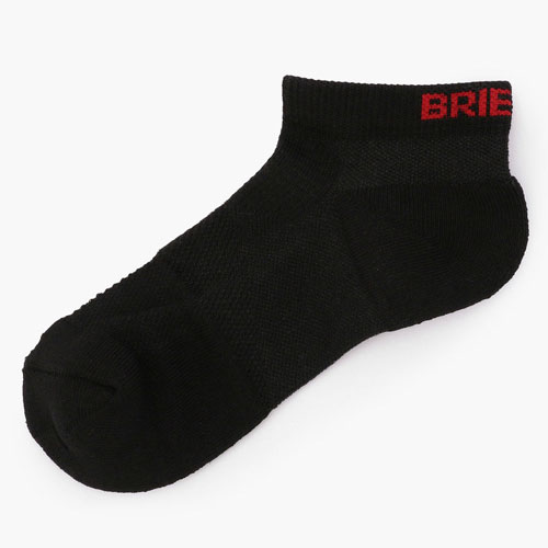 <BRIEFING> ブリーフィング MENS TAPING SHORT SOCKS (Black)