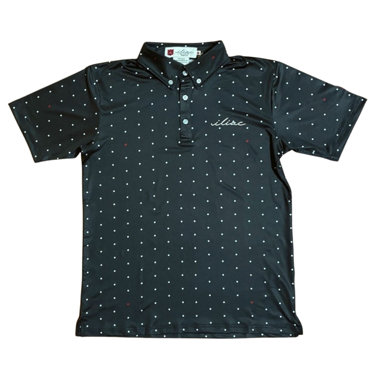 <iliac Golf> Polo Shirts Dot Black
