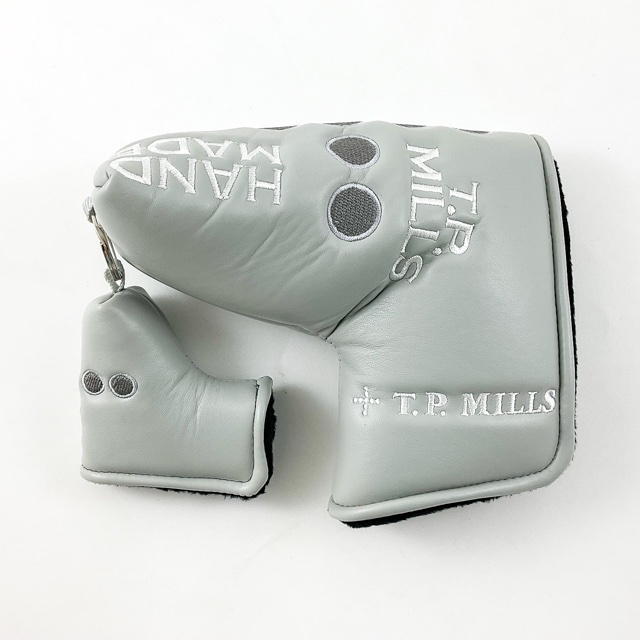 <T.P. MILLS> Putter Cover Handmade Cross Dot with Charm Grey (グレー) HTPC-22080A